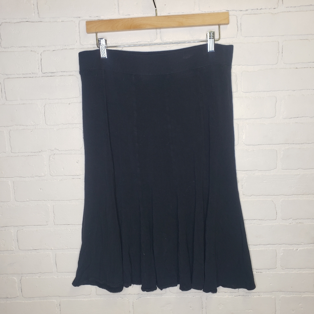 Boden Black Flowy Mini Skirt